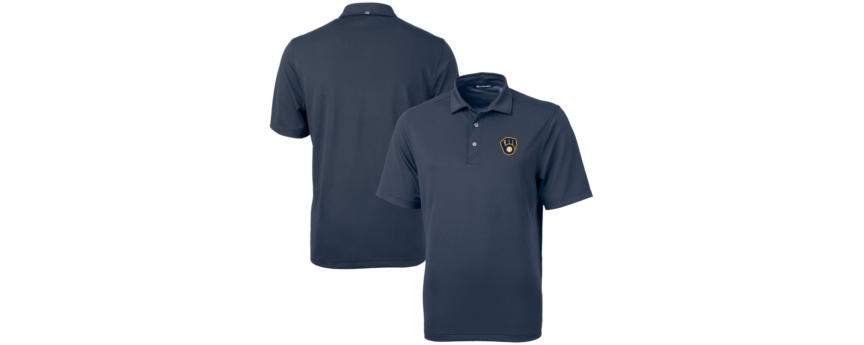 MLB Milwaukee Brewers Virtue Eco Pique Recycled Polo