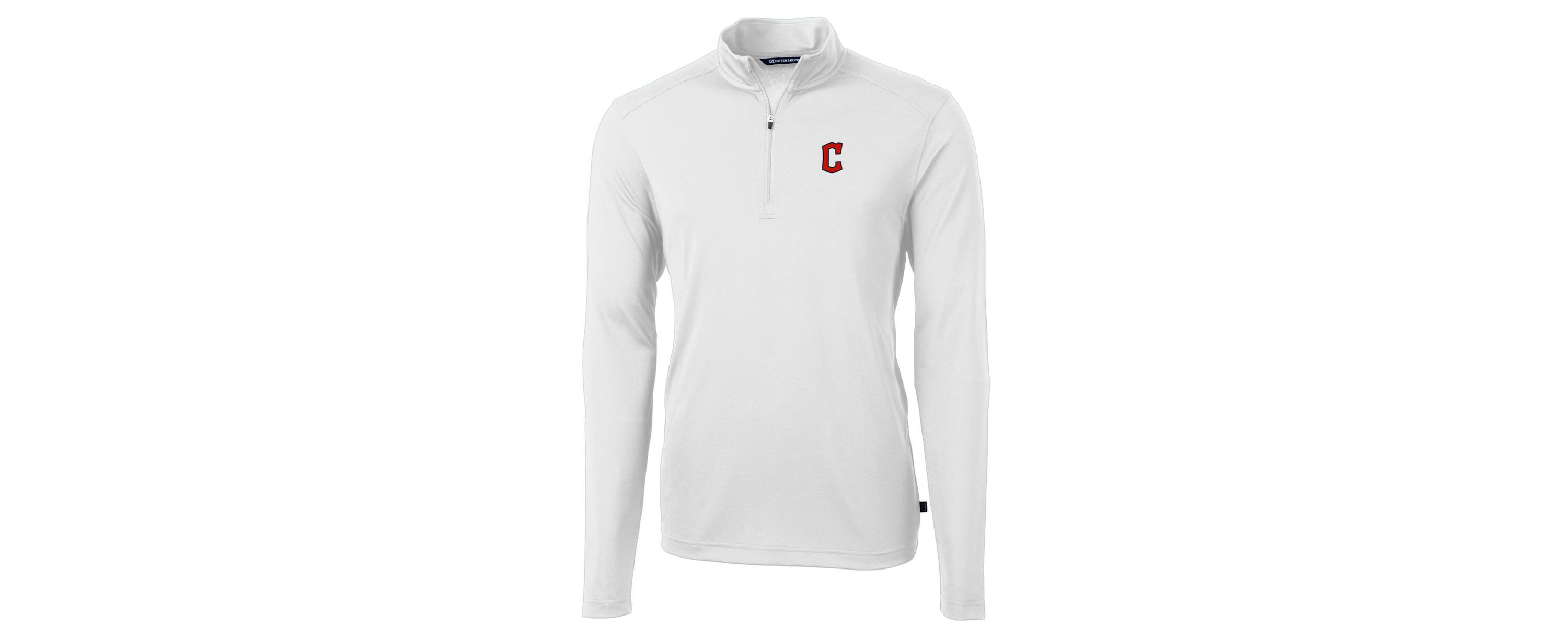 MLB Cleveland Guardians Virtue Eco Pique Recycled Quarter-Zip Pullover Top