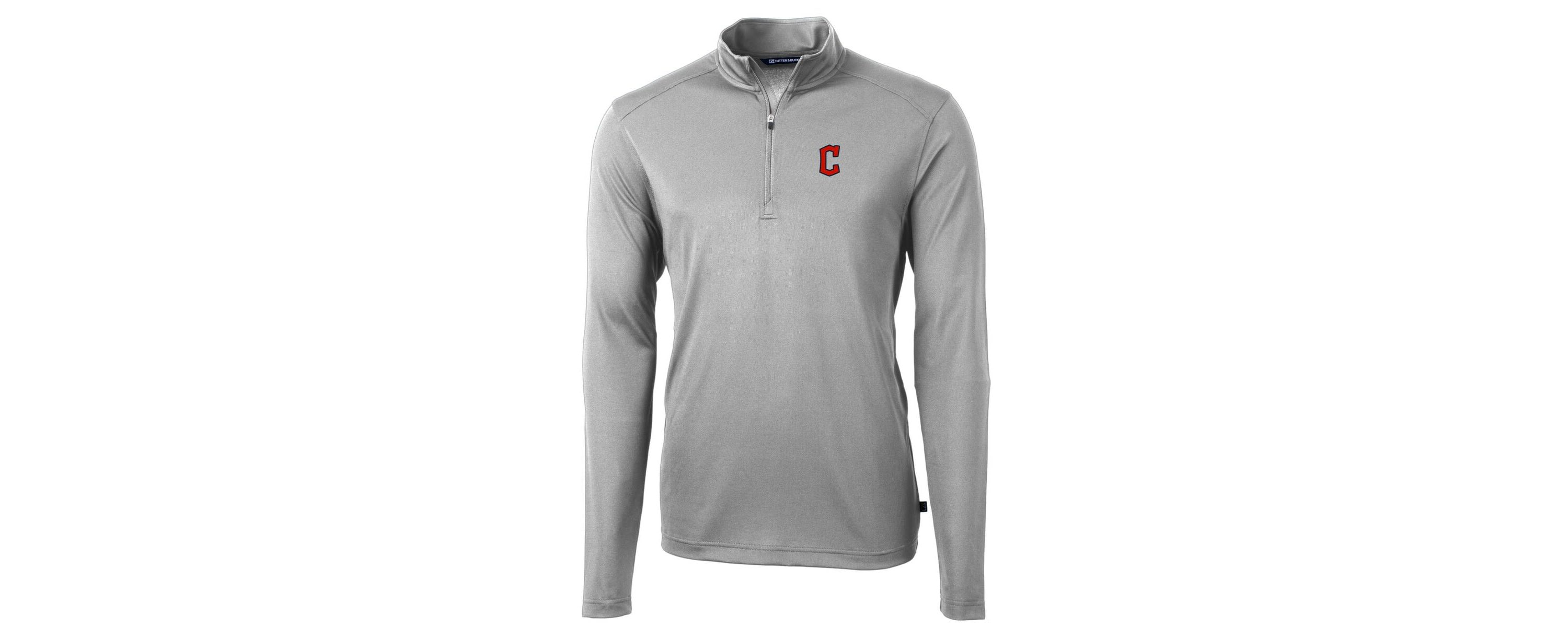 MLB Cleveland Guardians Virtue Eco Pique Recycled Quarter-Zip Pullover Top