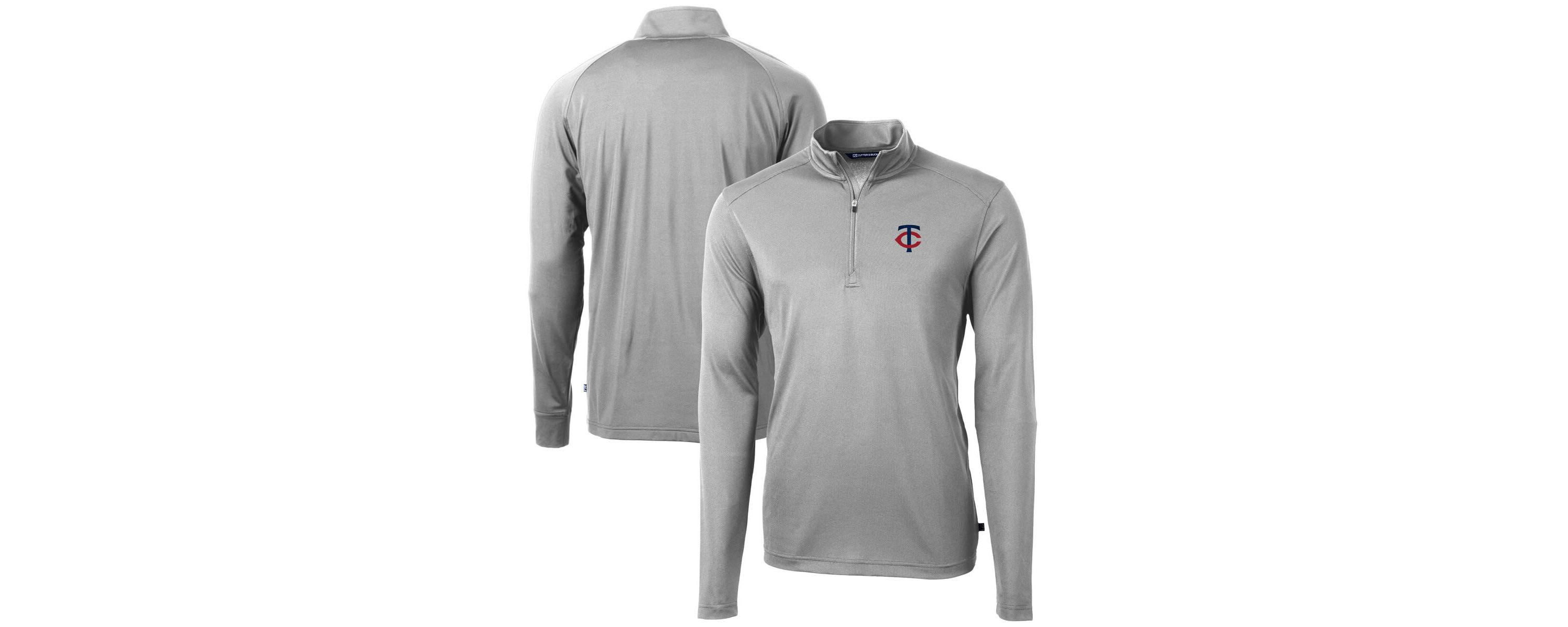 MLB Minnesota Twins Virtue Eco Pique Recycled Quarter-Zip Pullover Top