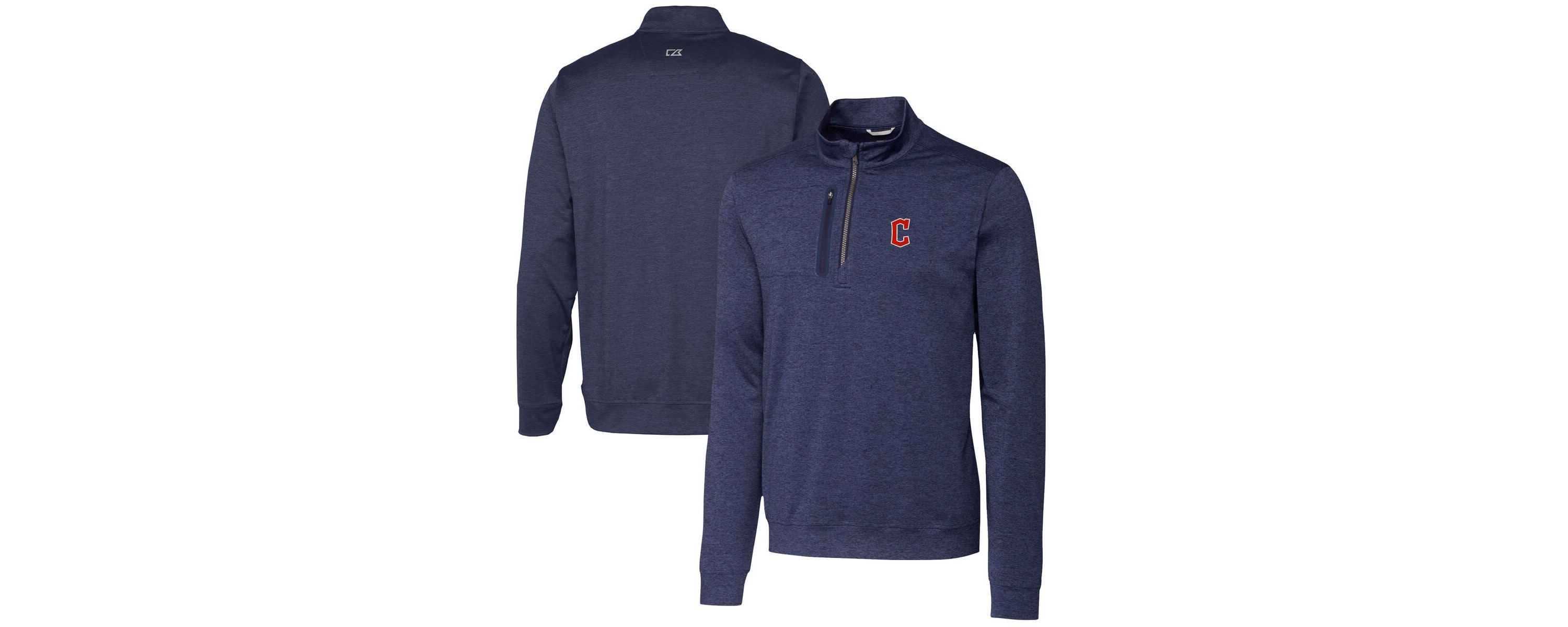 MLB Cleveland Guardians Stealth ed Quarter-Zip Pullover Top