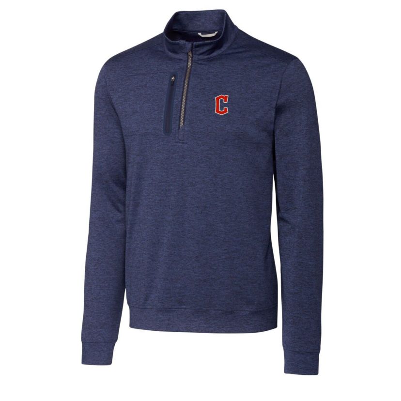 MLB Cleveland Guardians Stealth ed Quarter-Zip Pullover Top