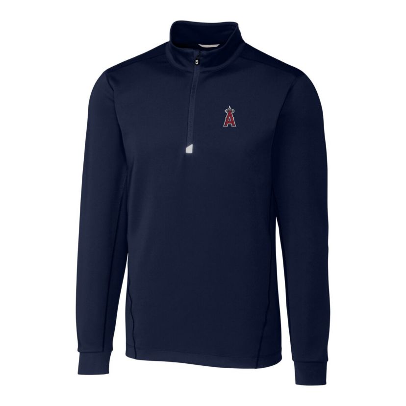 MLB Los Angeles Angels Big & Tall Traverse Stretch Quarter-Zip Pullover Top