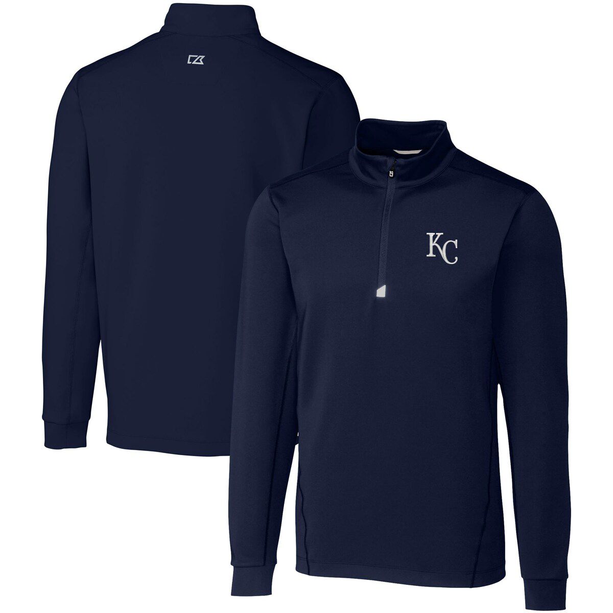 MLB Kansas City Royals Big & Tall Traverse Stretch Quarter-Zip Pullover Top