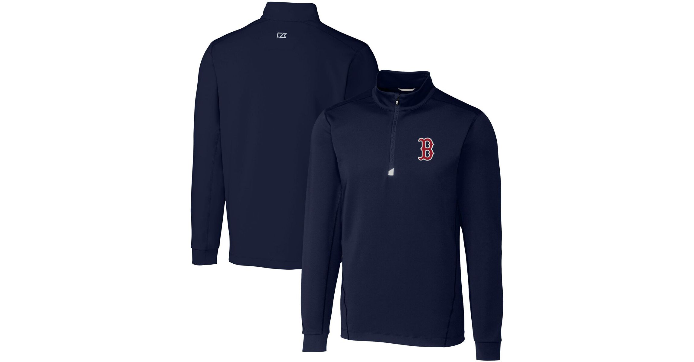 Boston Red Sox MLB Boston Sox Big & Tall Traverse Stretch Quarter-Zip Pullover Top