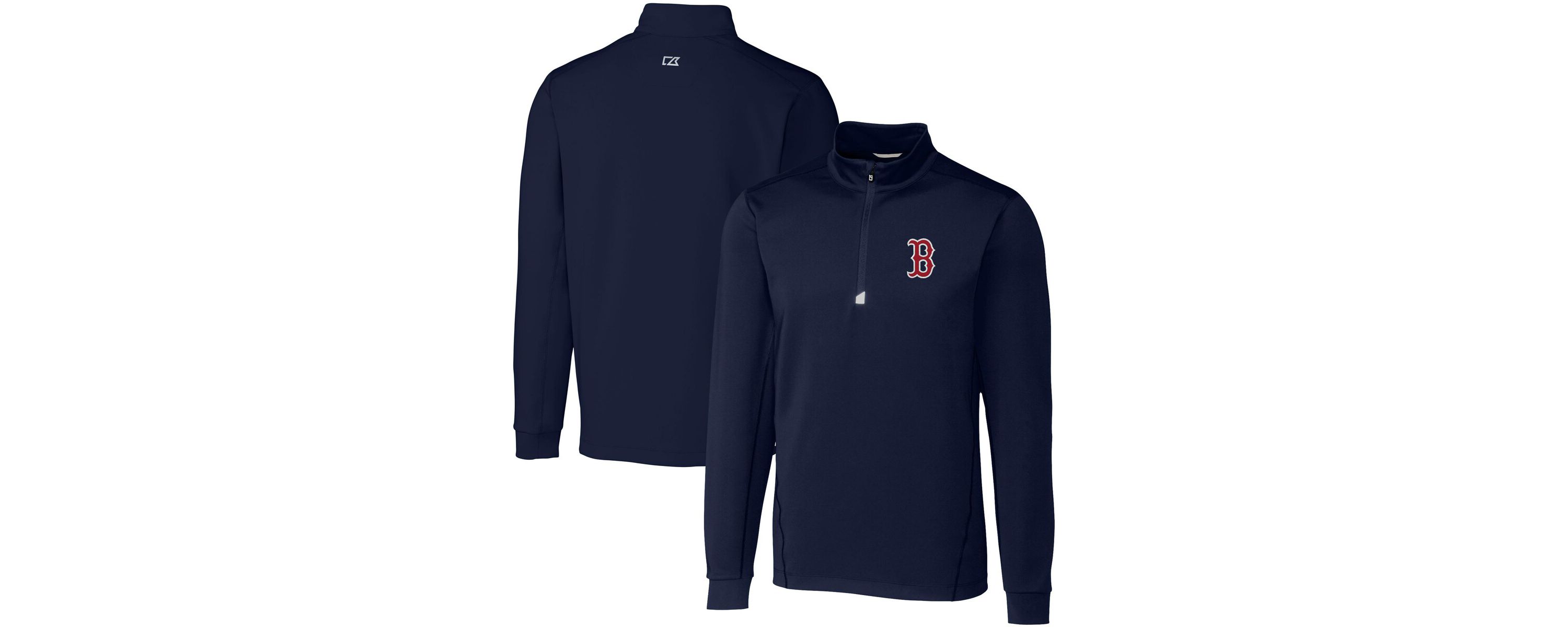 Boston Red Sox MLB Boston Sox Big & Tall Traverse Stretch Quarter-Zip Pullover Top
