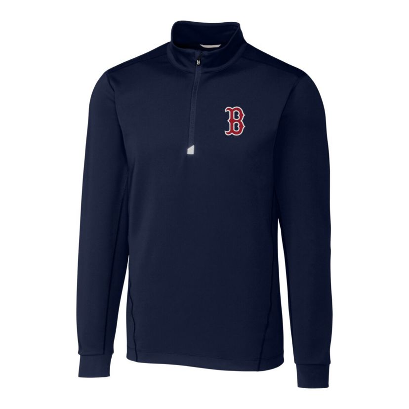 Boston Red Sox MLB Boston Sox Big & Tall Traverse Stretch Quarter-Zip Pullover Top