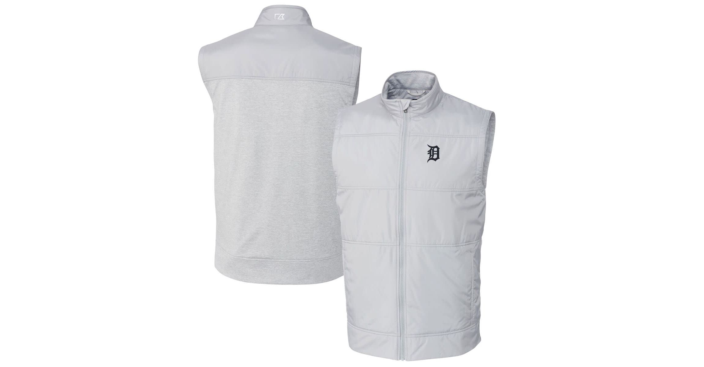 MLB Detroit Tigers Big & Tall Stealth Hybrid Quilted Windbreaker Full-Zip Vest