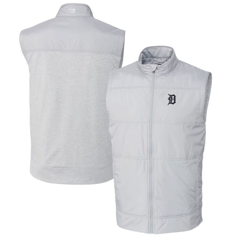 MLB Detroit Tigers Big & Tall Stealth Hybrid Quilted Windbreaker Full-Zip Vest