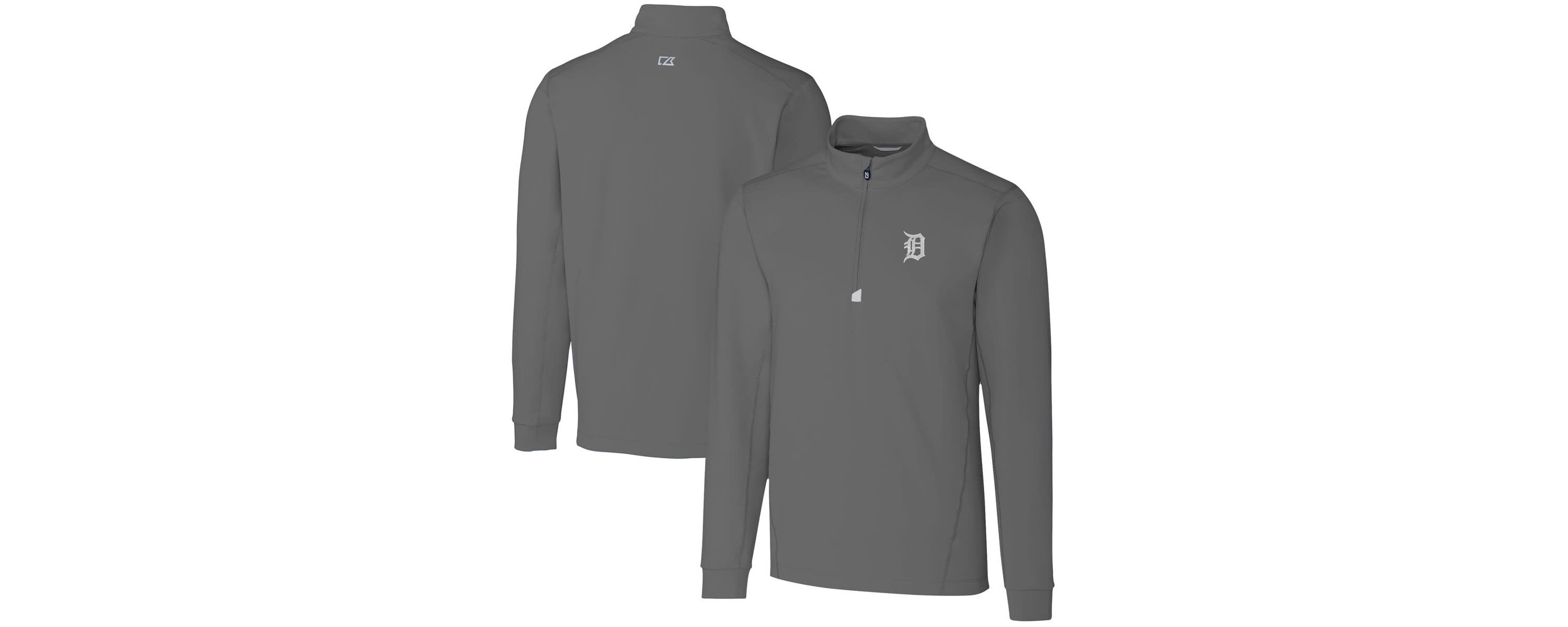 MLB Detroit Tigers Big & Tall Traverse Stretch Quarter-Zip Pullover Top
