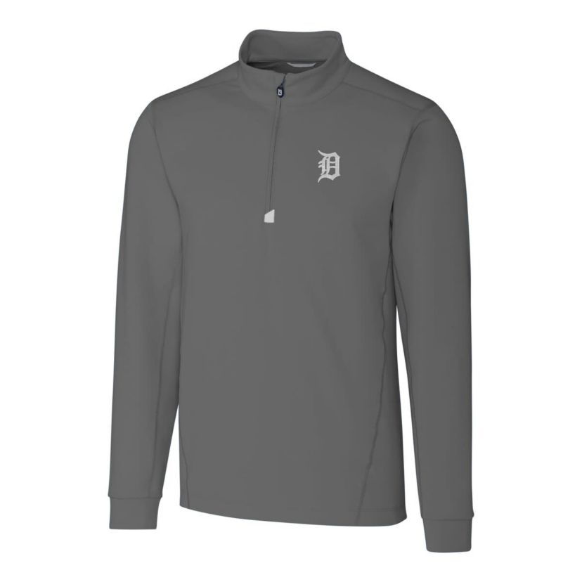 MLB Detroit Tigers Big & Tall Traverse Stretch Quarter-Zip Pullover Top