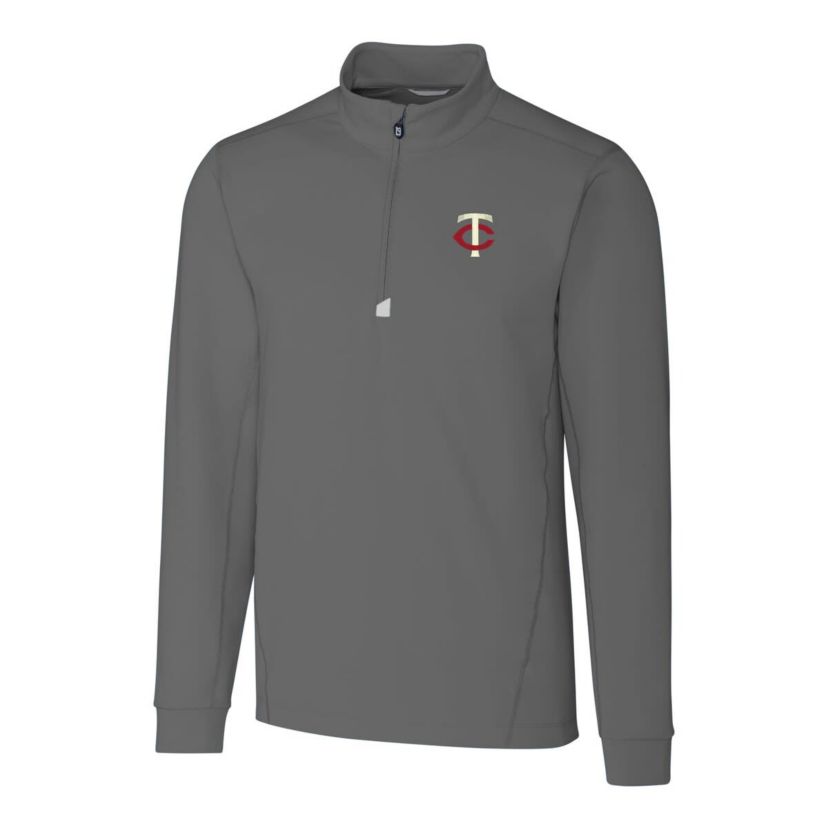 MLB Minnesota Twins Big & Tall Traverse Stretch Quarter-Zip Pullover Top