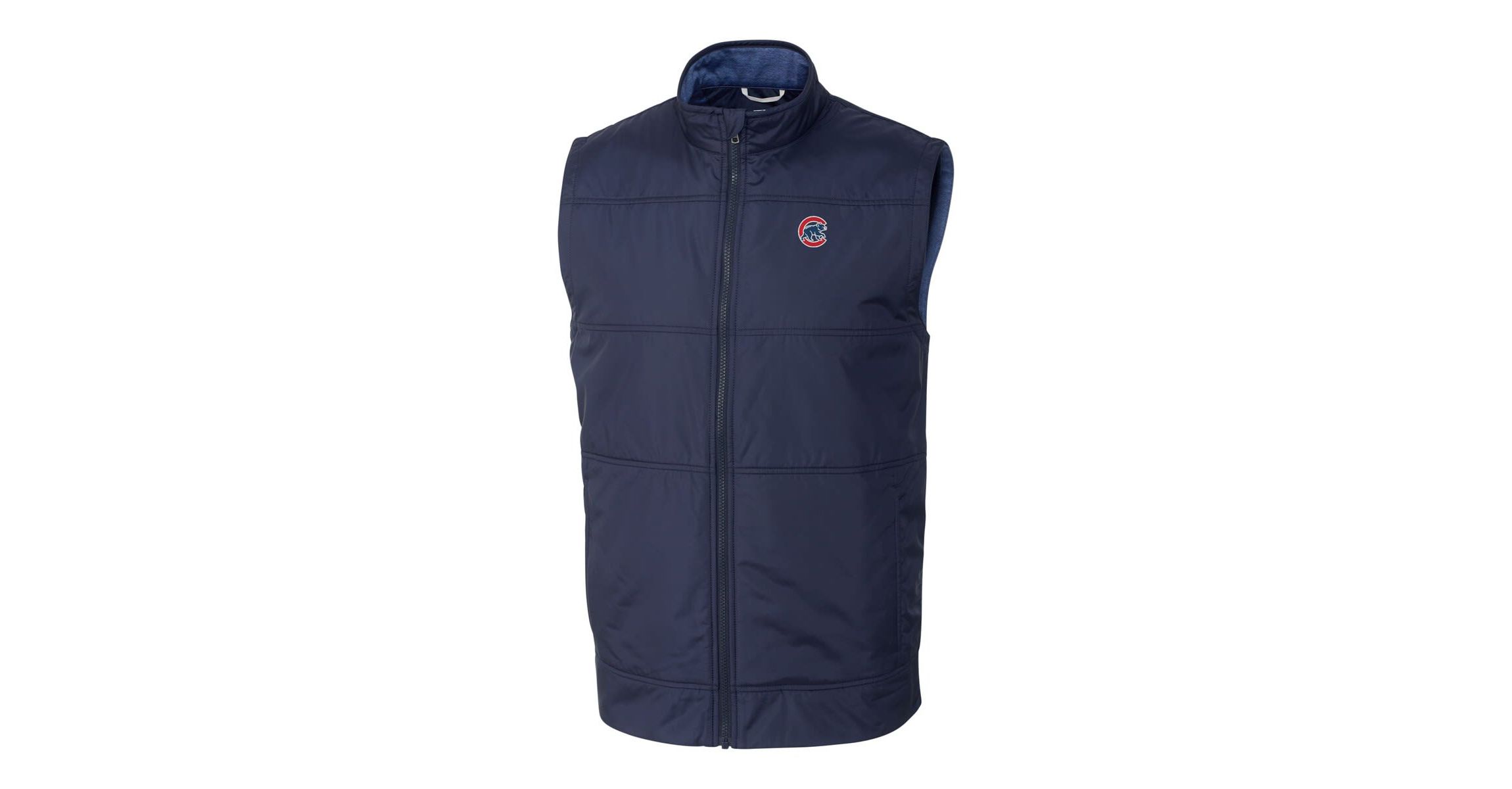 MLB Chicago Cubs Big & Tall Stealth Hybrid Quilted Windbreaker Full-Zip Vest