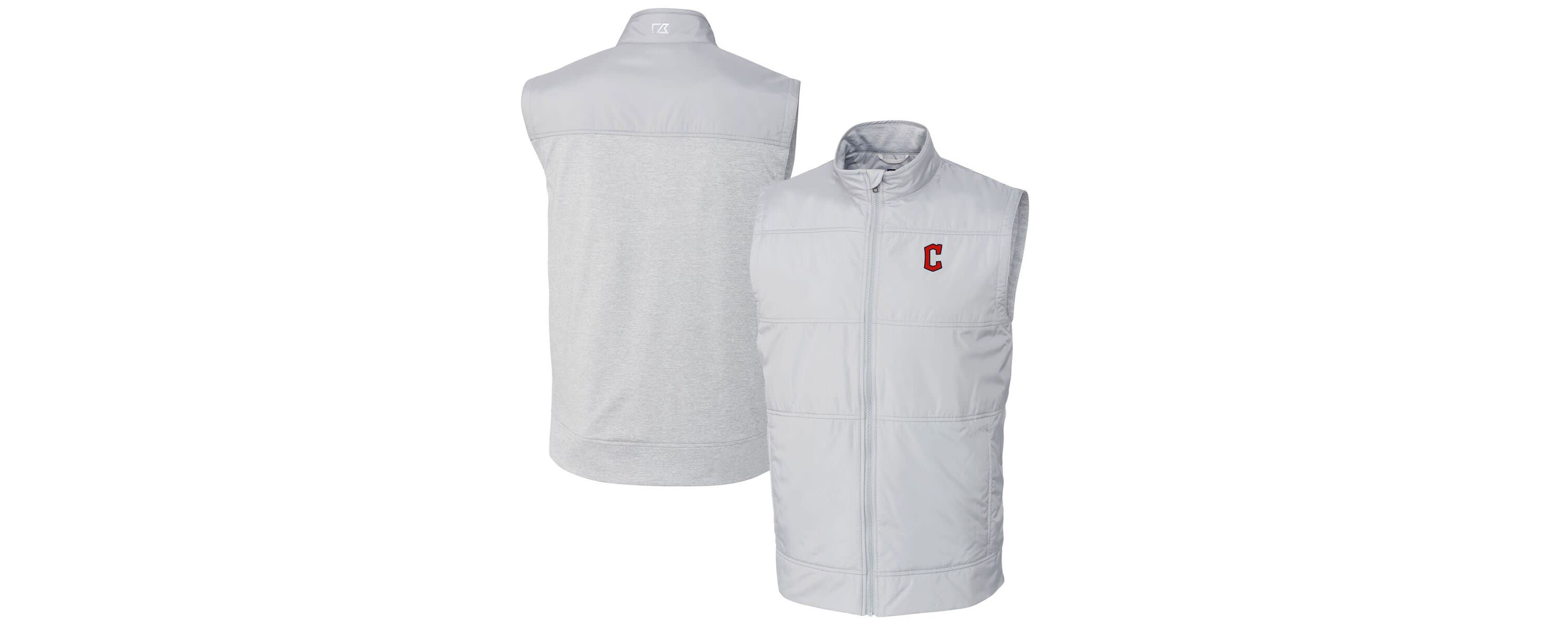 MLB Cleveland Guardians Big & Tall Stealth Hybrid Quilted Windbreaker Full-Zip Vest