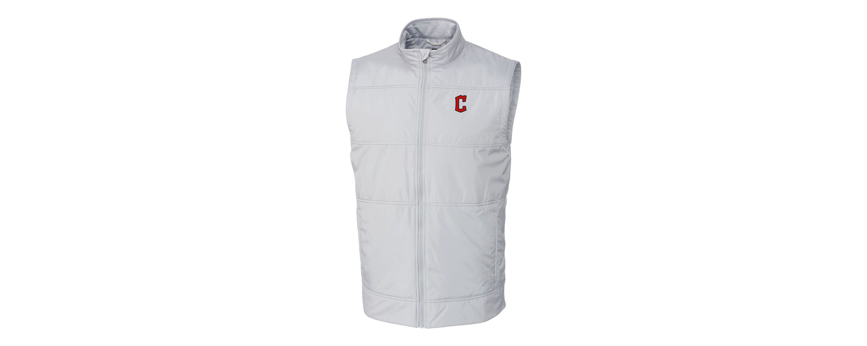 MLB Cleveland Guardians Big & Tall Stealth Hybrid Quilted Windbreaker Full-Zip Vest