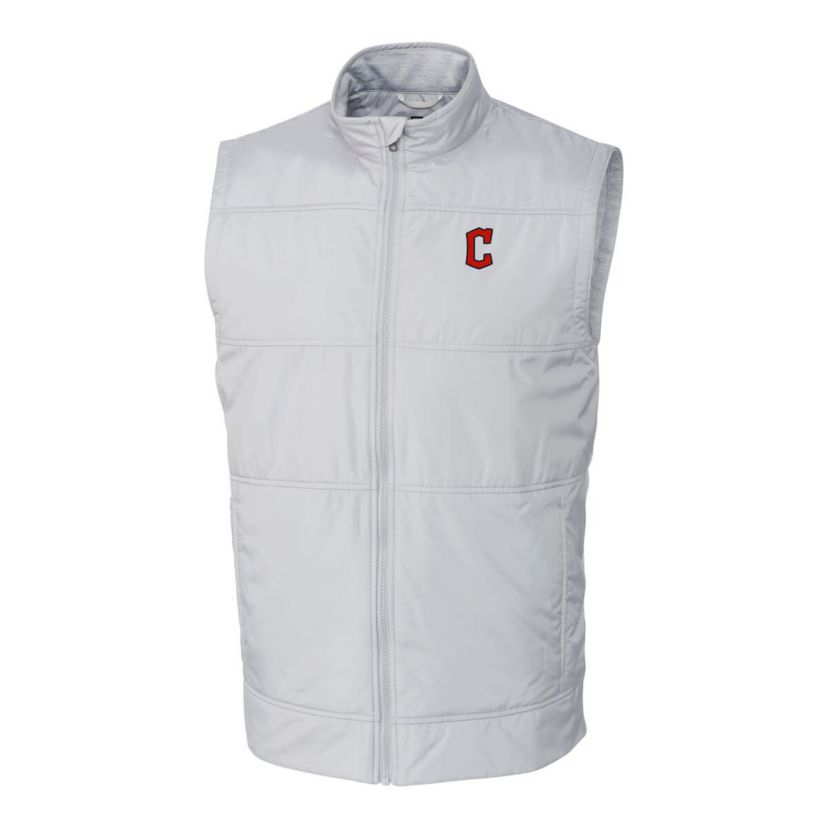 MLB Cleveland Guardians Big & Tall Stealth Hybrid Quilted Windbreaker Full-Zip Vest