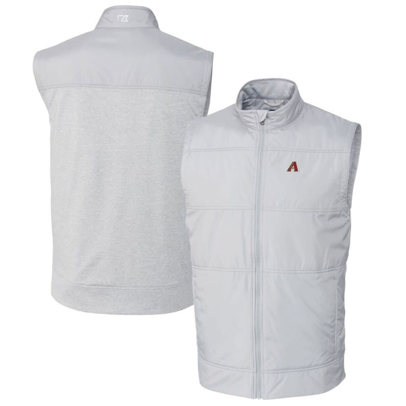 MLB Arizona Diamondbacks Big & Tall Stealth Hybrid Quilted Windbreaker Full-Zip Vest