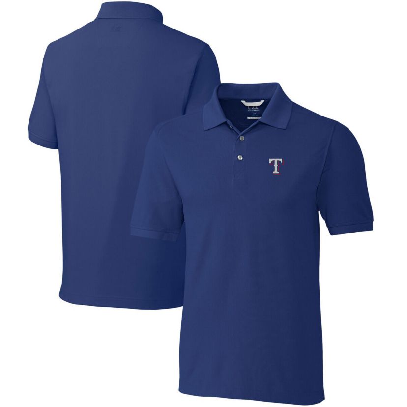 MLB Texas Rangers Big & Tall Advantage Tri-Blend Pique Polo