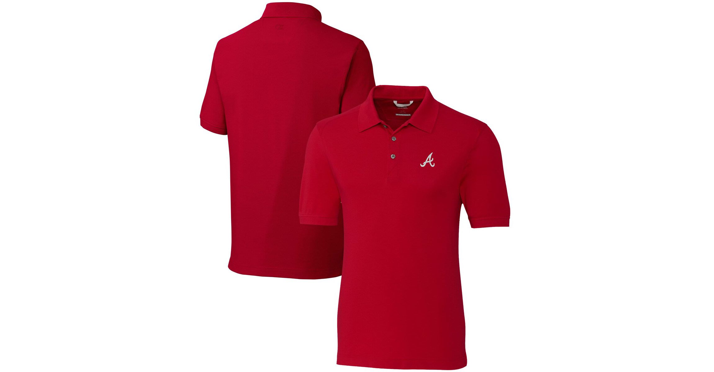 MLB Atlanta Braves Big & Tall Advantage Tri-Blend Pique Polo