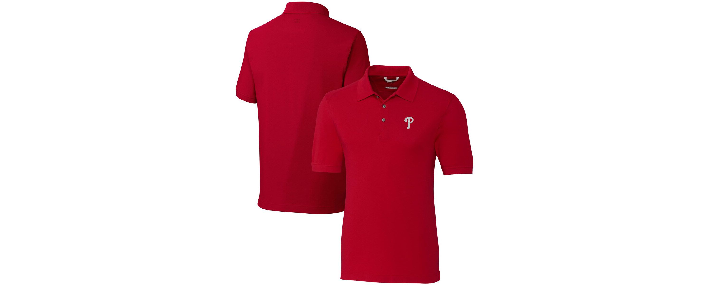 MLB Philadelphia Phillies Big & Tall Advantage Tri-Blend Pique Polo