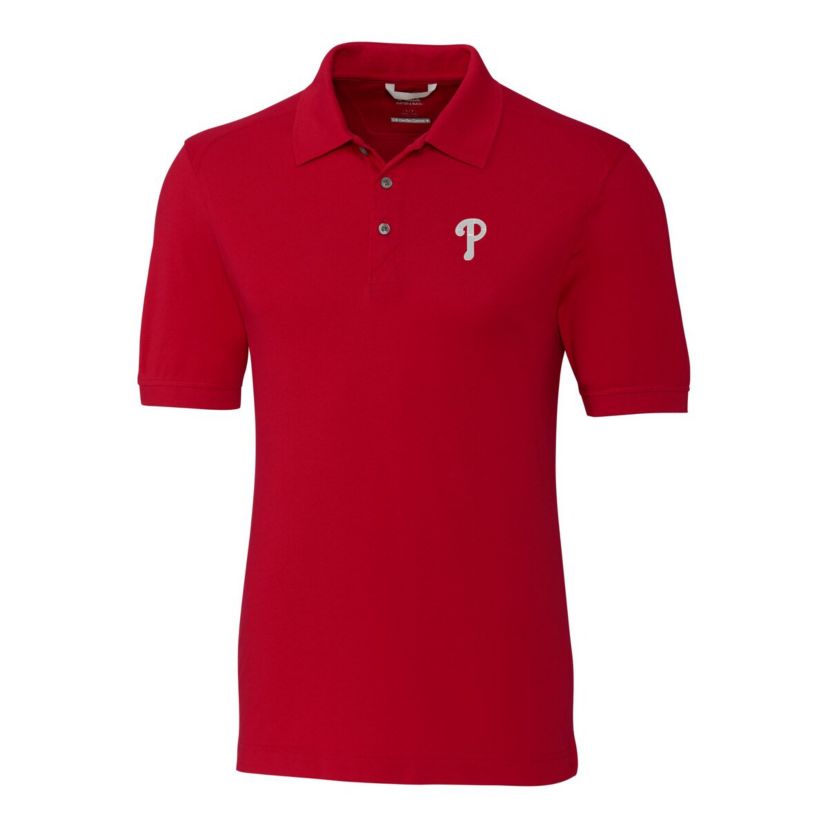 MLB Philadelphia Phillies Big & Tall Advantage Tri-Blend Pique Polo