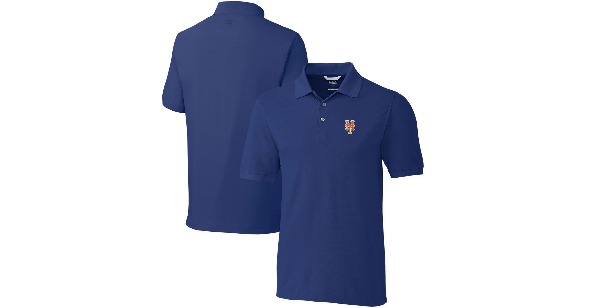 MLB New York Mets Big & Tall Advantage Tri-Blend Pique Polo
