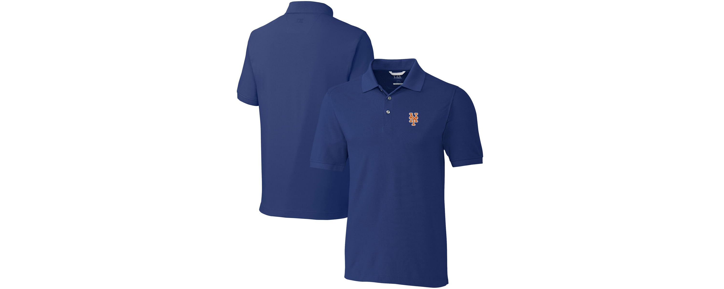 MLB New York Mets Big & Tall Advantage Tri-Blend Pique Polo
