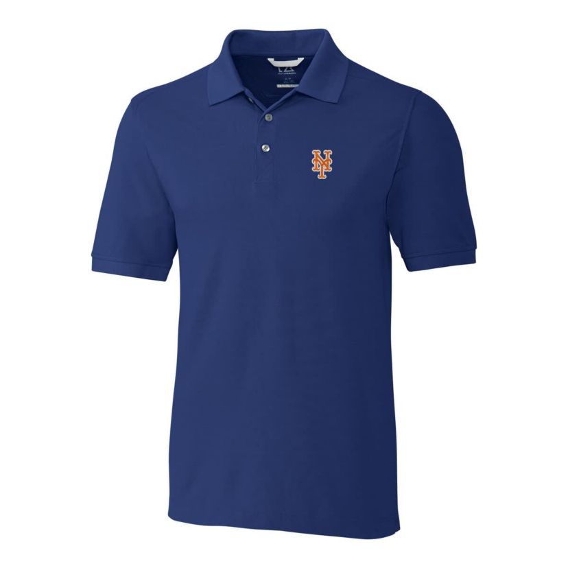 MLB New York Mets Big & Tall Advantage Tri-Blend Pique Polo