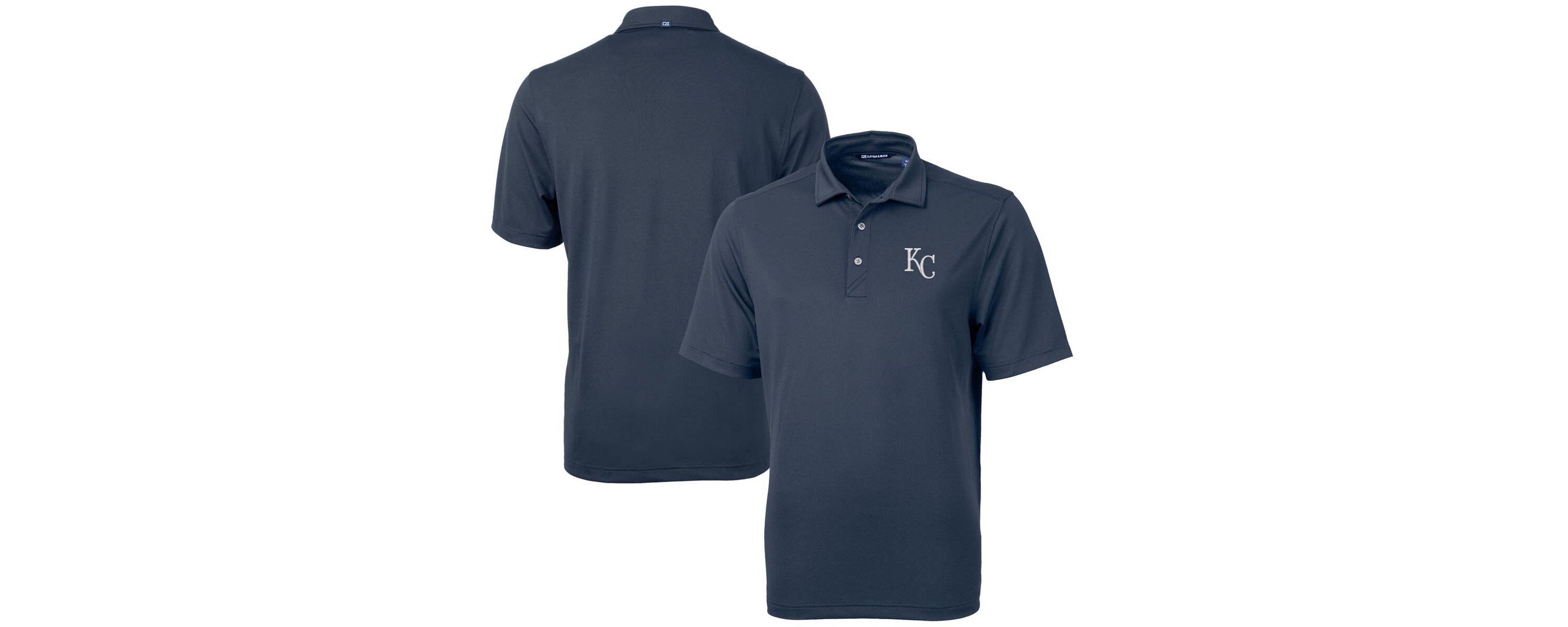 MLB Kansas City Royals Big & Tall Virtue Eco Pique Recycled Polo