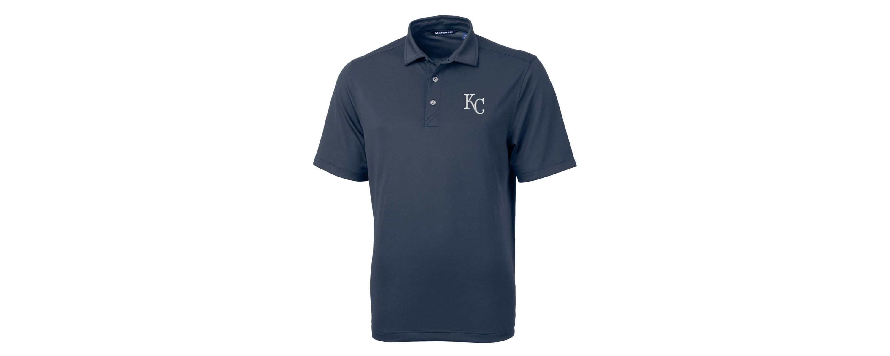 MLB Kansas City Royals Big & Tall Virtue Eco Pique Recycled Polo