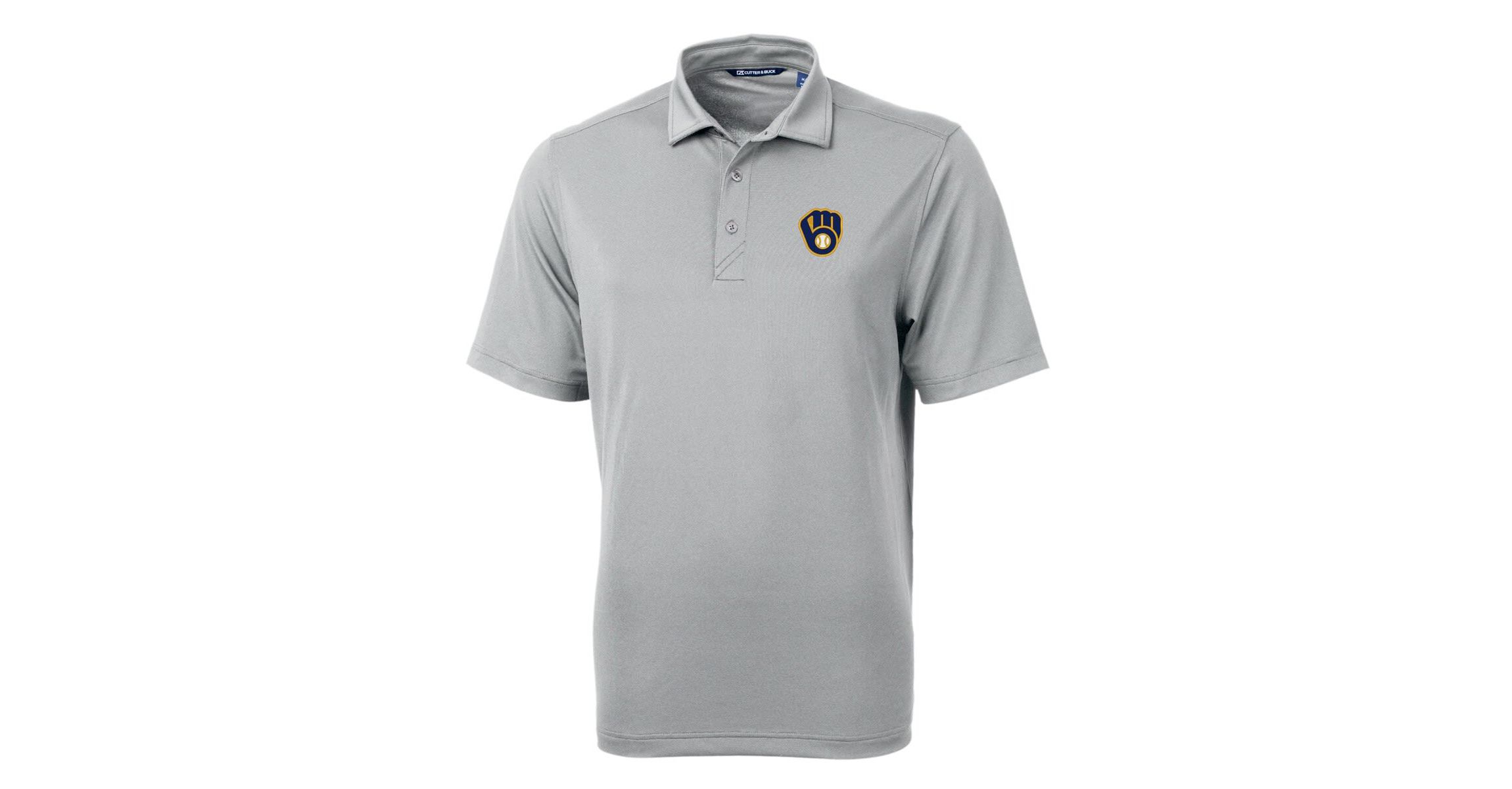 MLB Milwaukee Brewers Big & Tall Virtue Eco Pique Recycled Polo