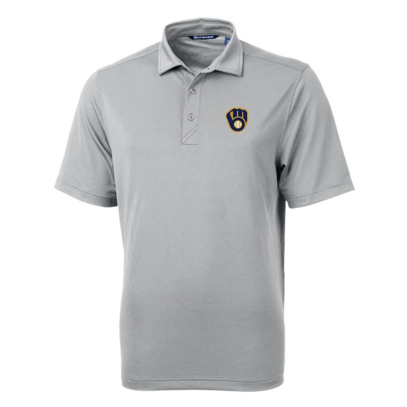 MLB Milwaukee Brewers Big & Tall Virtue Eco Pique Recycled Polo