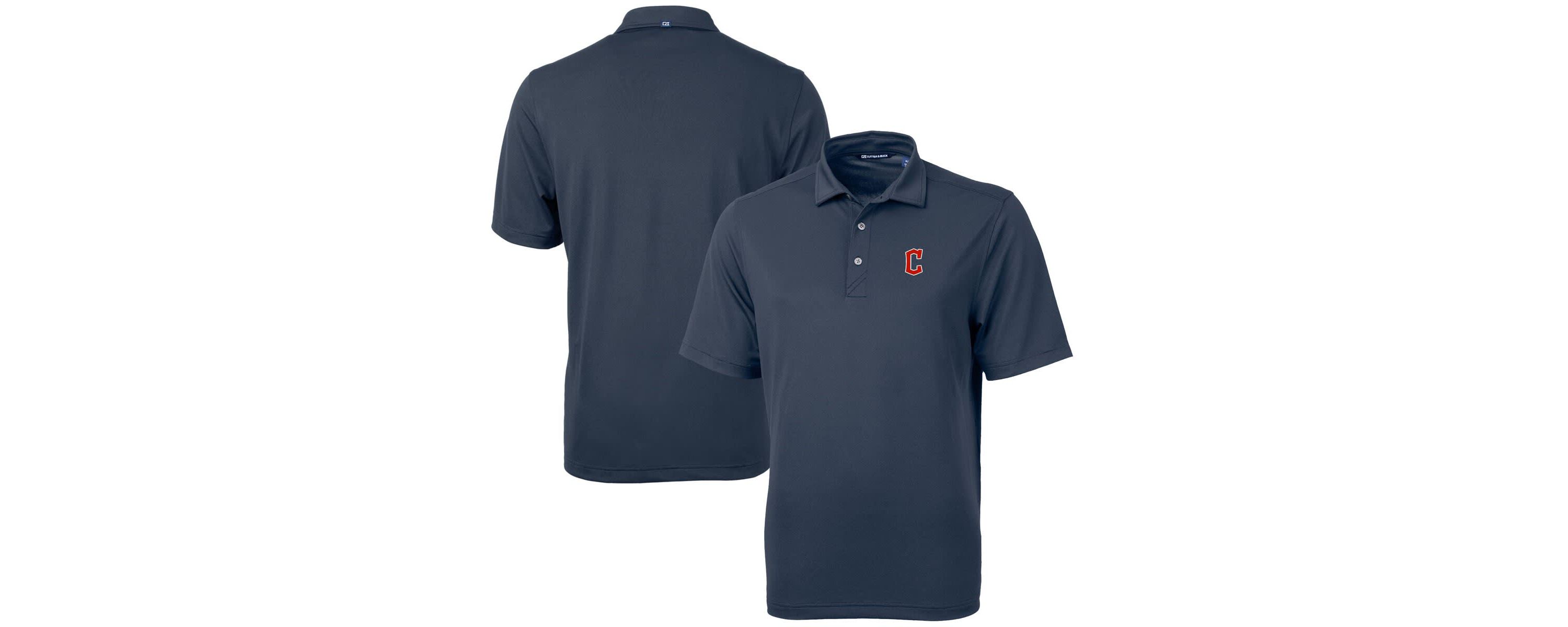 MLB Cleveland Guardians Big & Tall Virtue Eco Pique Recycled Polo