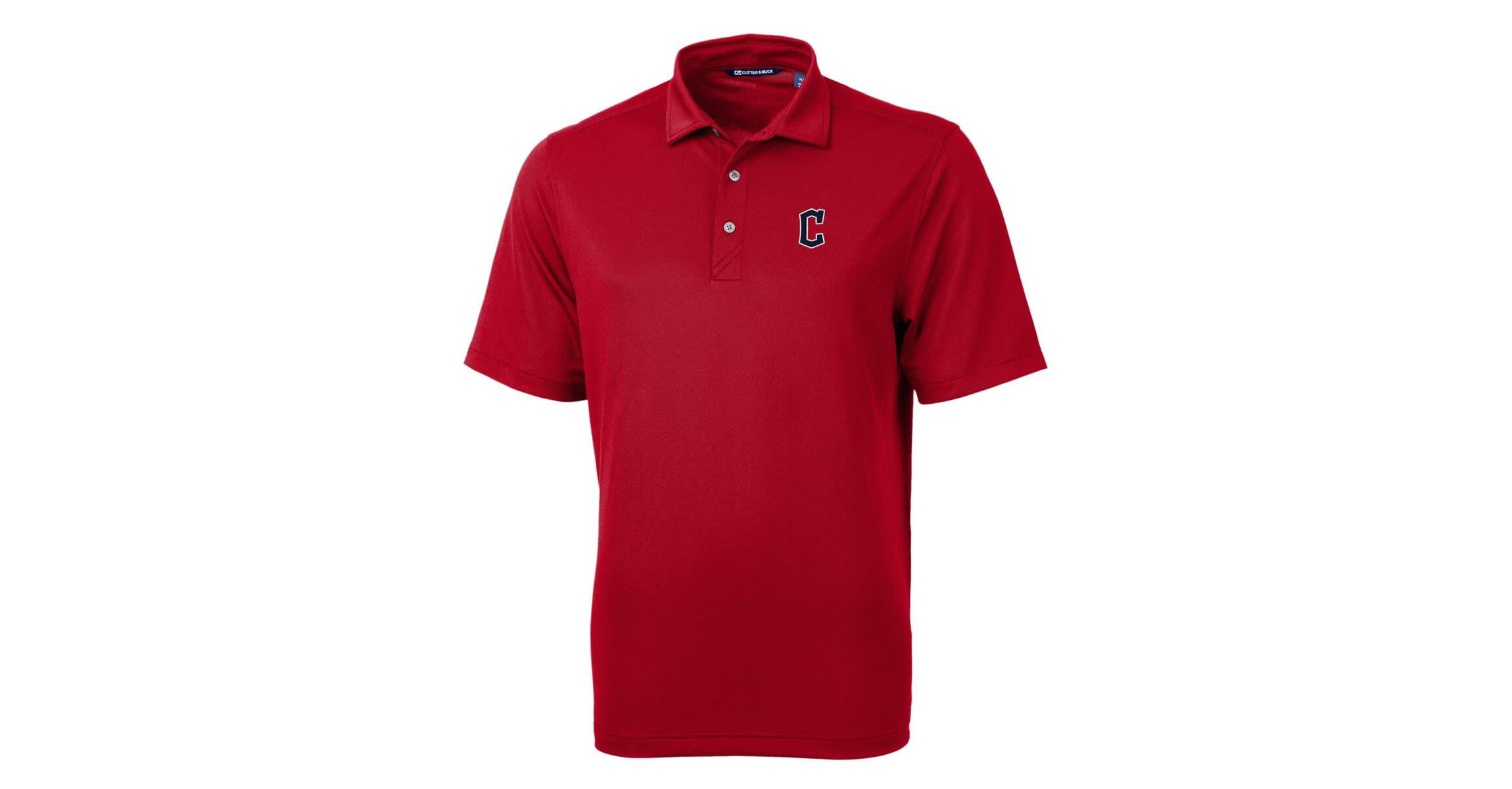 MLB Cleveland Guardians Big & Tall Virtue Eco Pique Recycled Polo