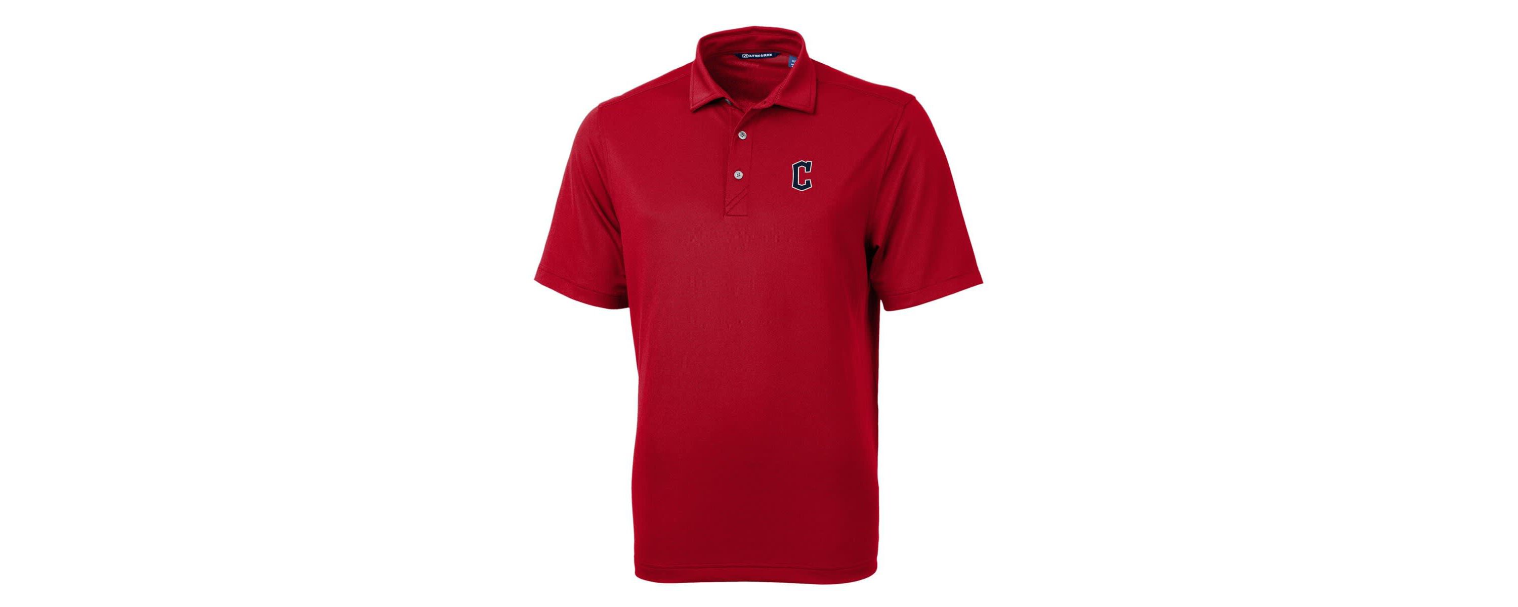 MLB Cleveland Guardians Big & Tall Virtue Eco Pique Recycled Polo