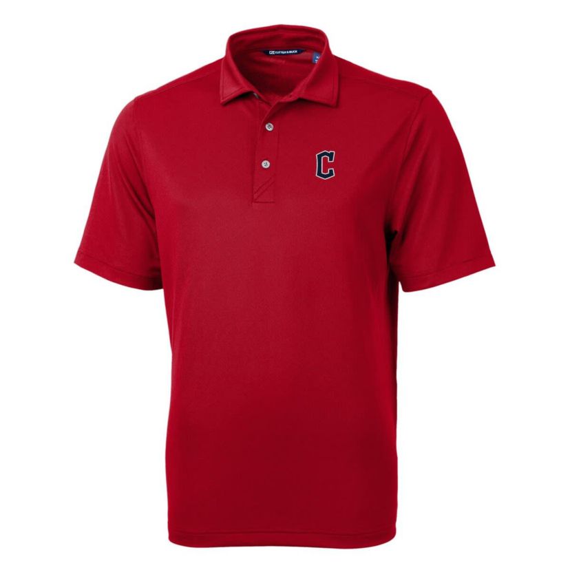 MLB Cleveland Guardians Big & Tall Virtue Eco Pique Recycled Polo