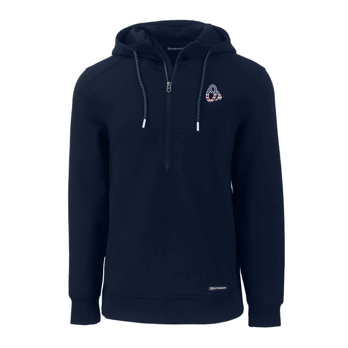 MLB Baltimore Orioles Stars & Stripes Roam Eco Half-Zip Recycled Pullover Hoodie