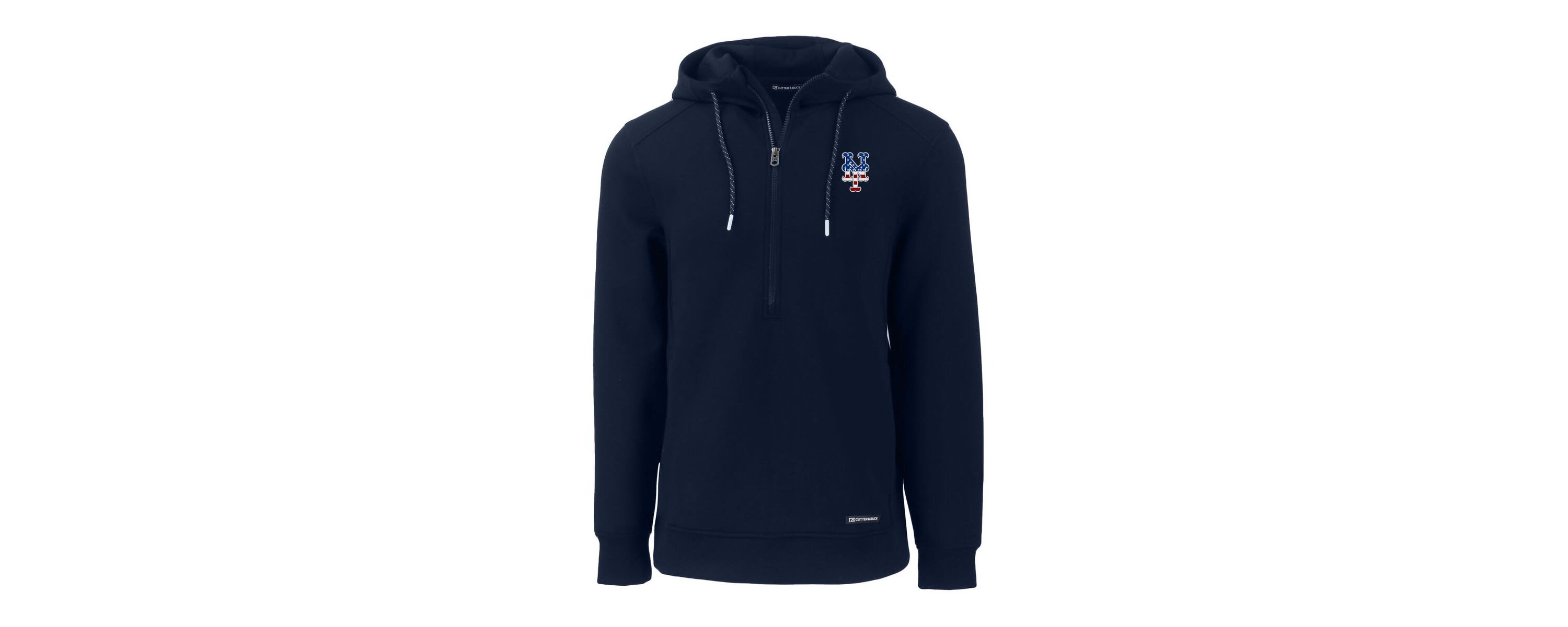 MLB New York Mets Stars & Stripes Roam Eco Half-Zip Recycled Pullover Hoodie