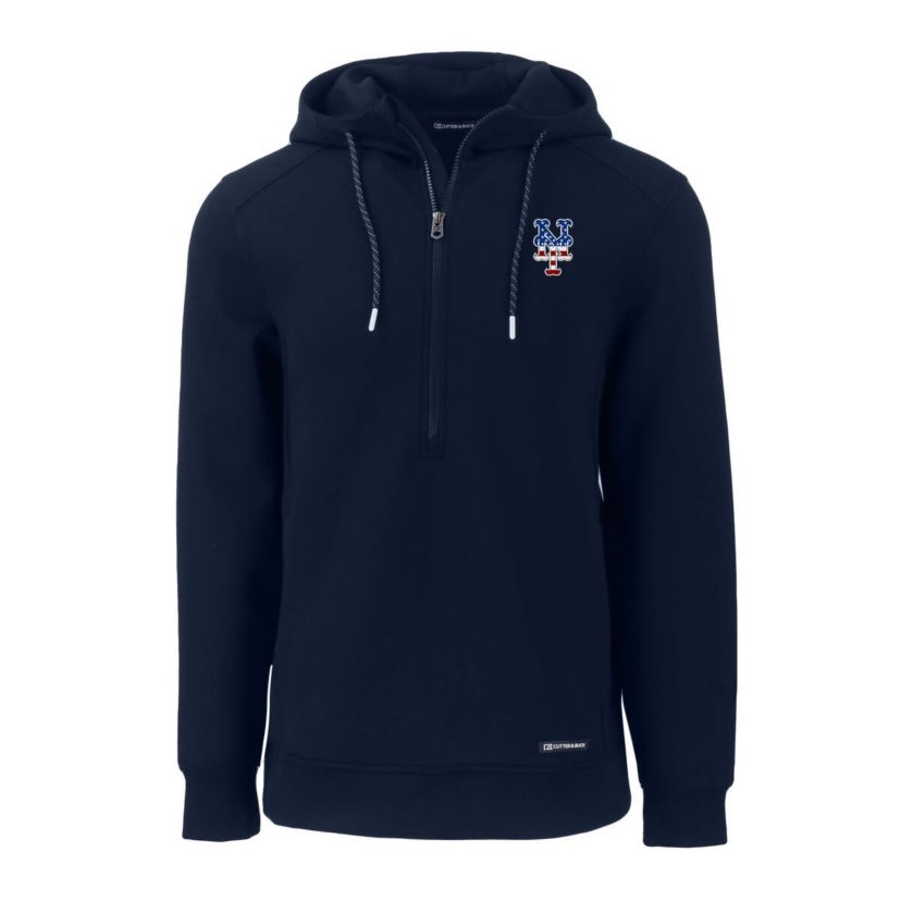 MLB New York Mets Stars & Stripes Roam Eco Half-Zip Recycled Pullover Hoodie