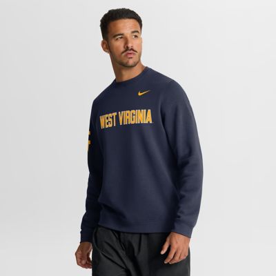 Men's NCAA Nike West Virginia Mountaineers 2026 Sideline Club Sweatshirt