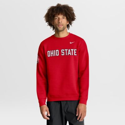 Men's NCAA Nike Ohio State Buckeyes 2026 Sideline Club Sweatshirt, Large