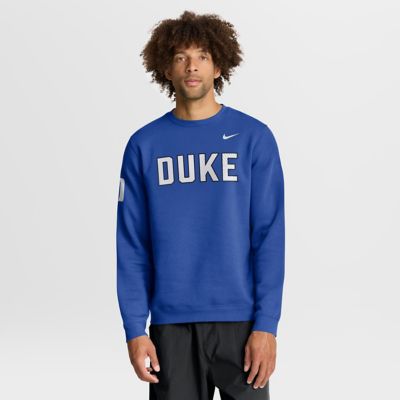 Men's Duke Blue Devils NCAA Nike Duke Devils 2026 Sideline Club Sweatshirt