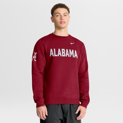 Men's Alabama Crimson Tide NCAA Nike Alabama Tide 2026 Sideline Club Sweatshirt