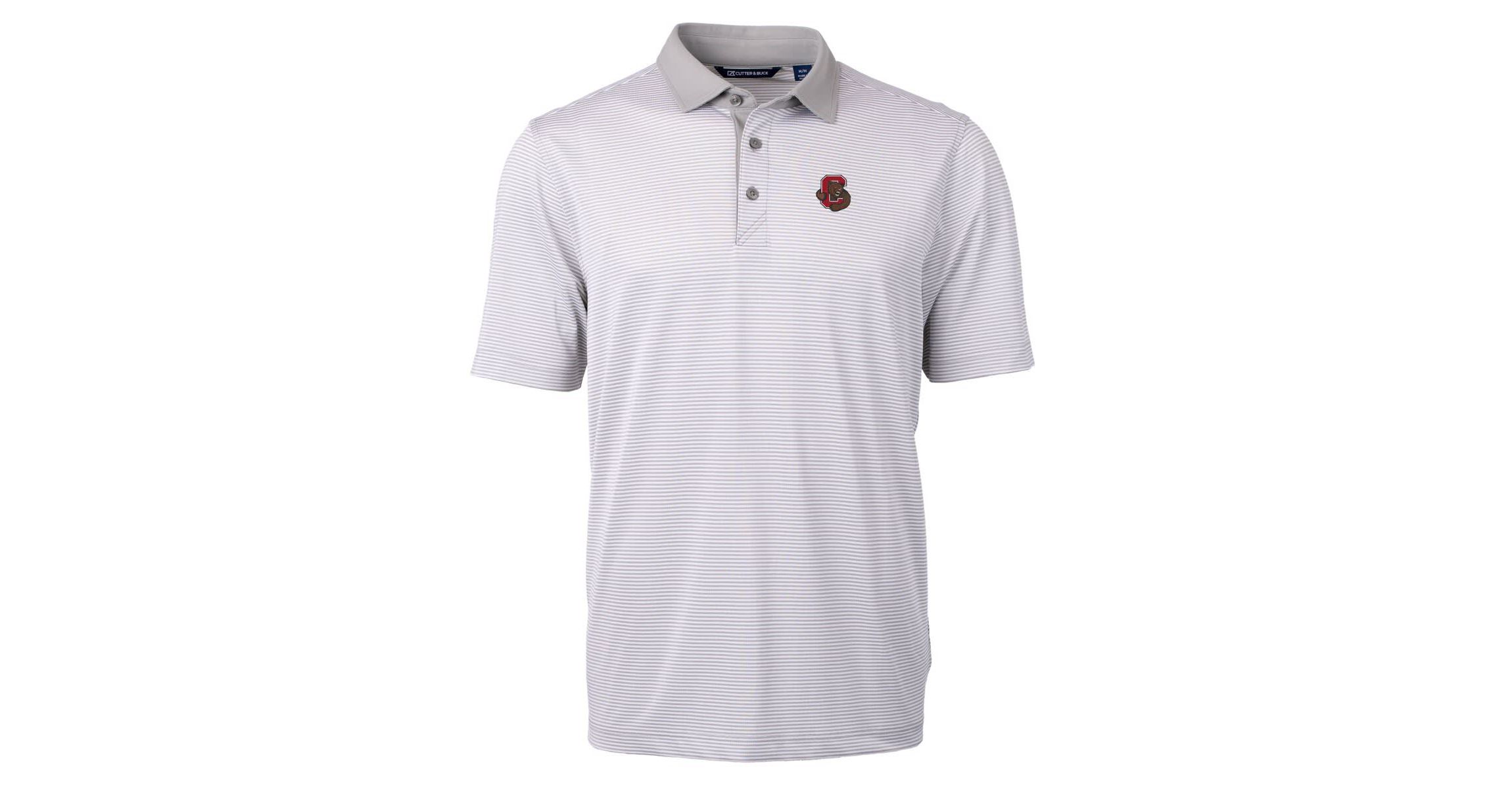 Cornell Big Red NCAA Cornell Big Big & Tall Virtue Eco Pique Micro Stripe Recycled Polo