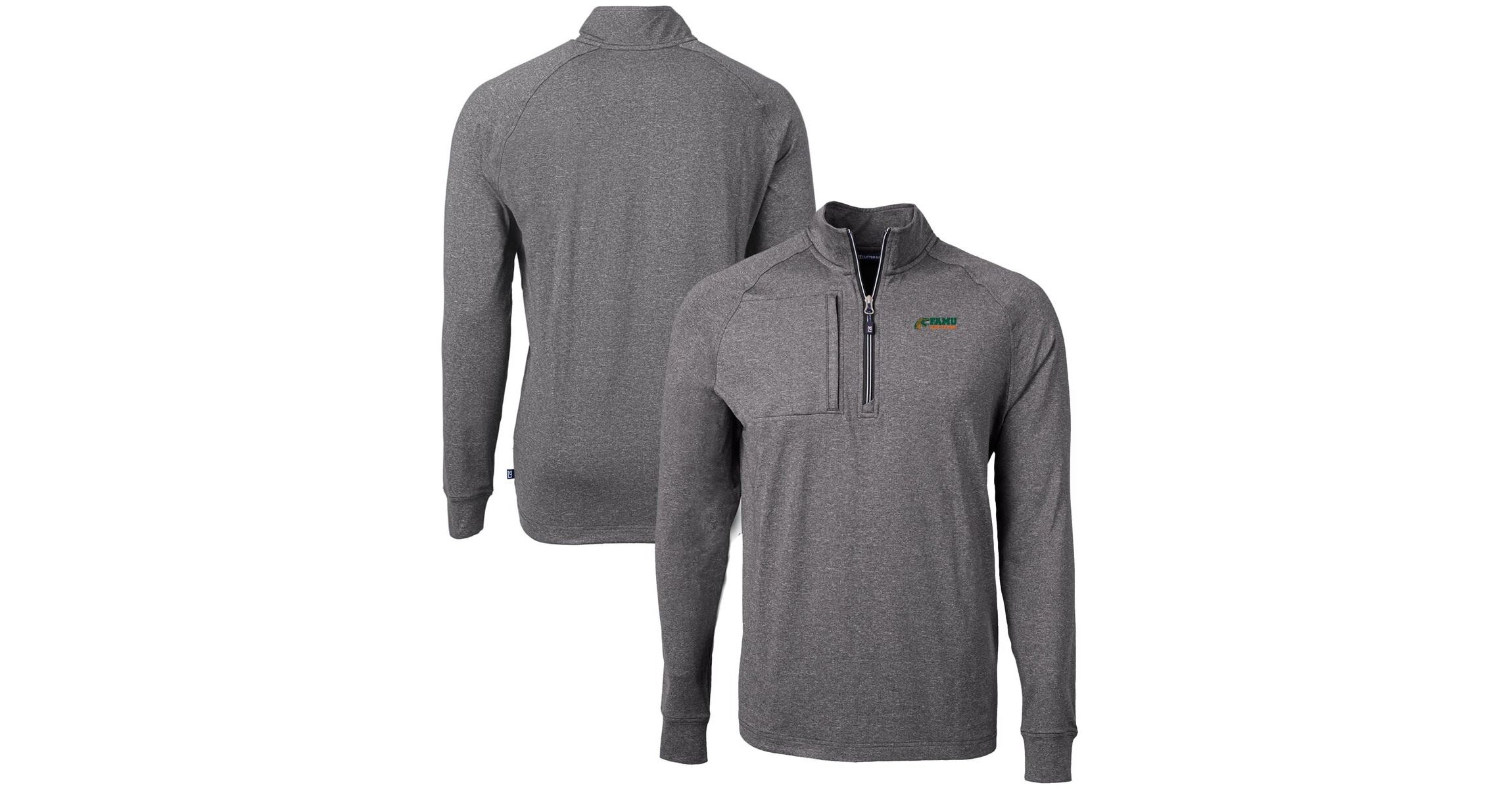 NCAA Florida A&M Rattlers Big & Tall Adapt Eco Knit Quarter-Zip Pullover Top