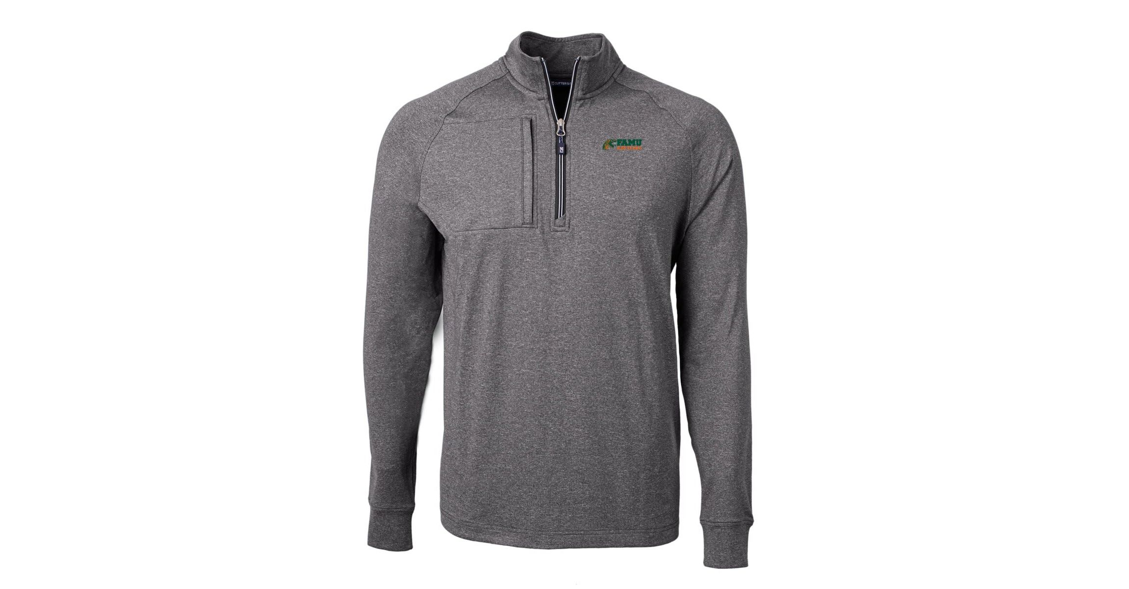 NCAA Florida A&M Rattlers Big & Tall Adapt Eco Knit Quarter-Zip Pullover Top