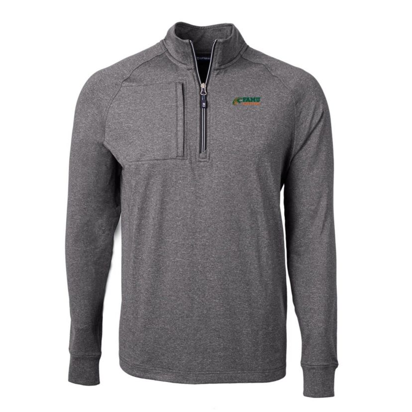 NCAA Florida A&M Rattlers Big & Tall Adapt Eco Knit Quarter-Zip Pullover Top