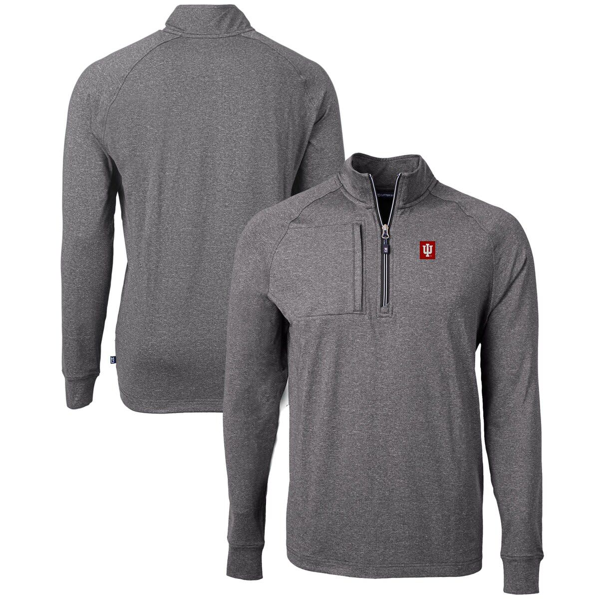 NCAA Indiana Hoosiers Big & Tall Adapt Eco Knit Quarter-Zip Pullover Top
