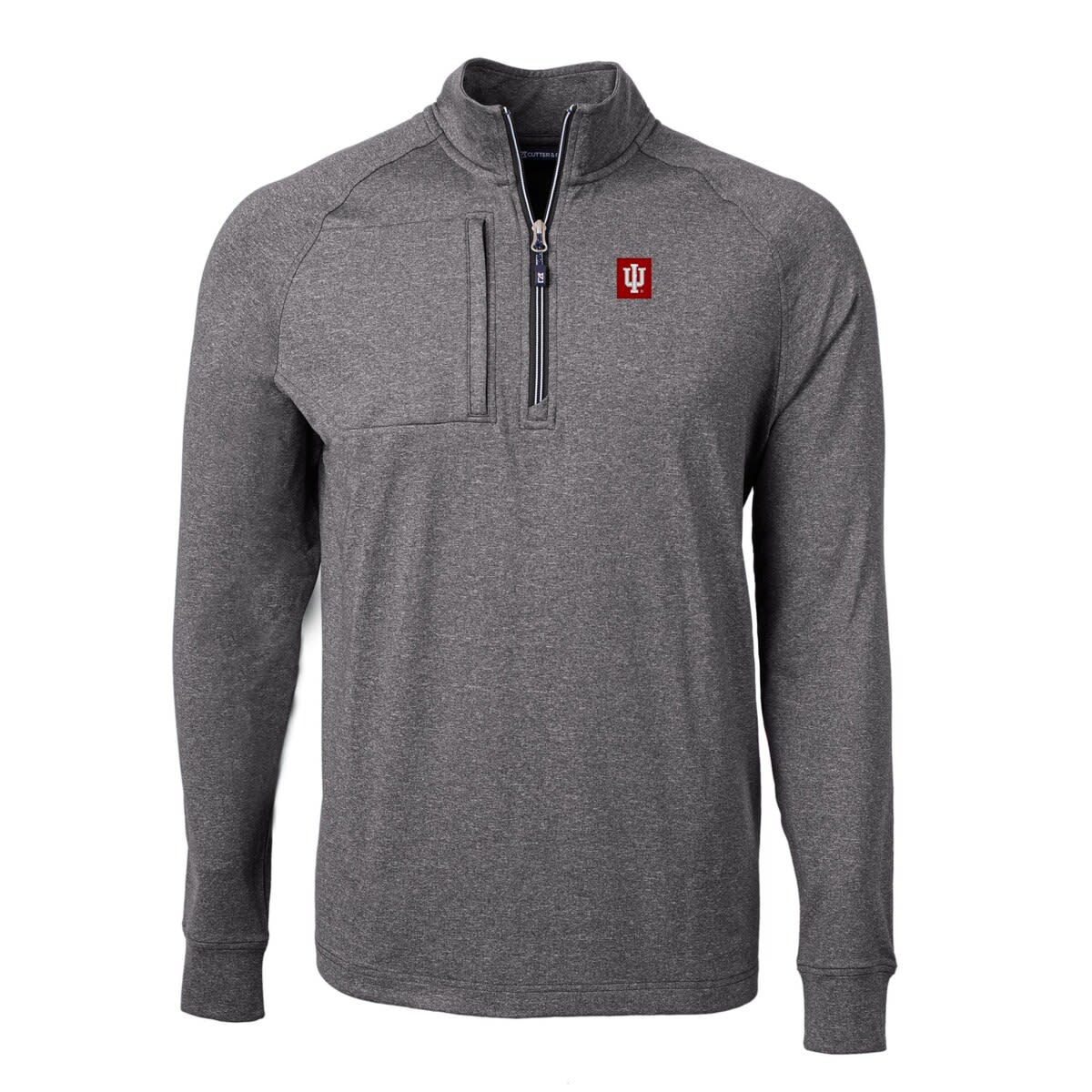 NCAA Indiana Hoosiers Big & Tall Adapt Eco Knit Quarter-Zip Pullover Top