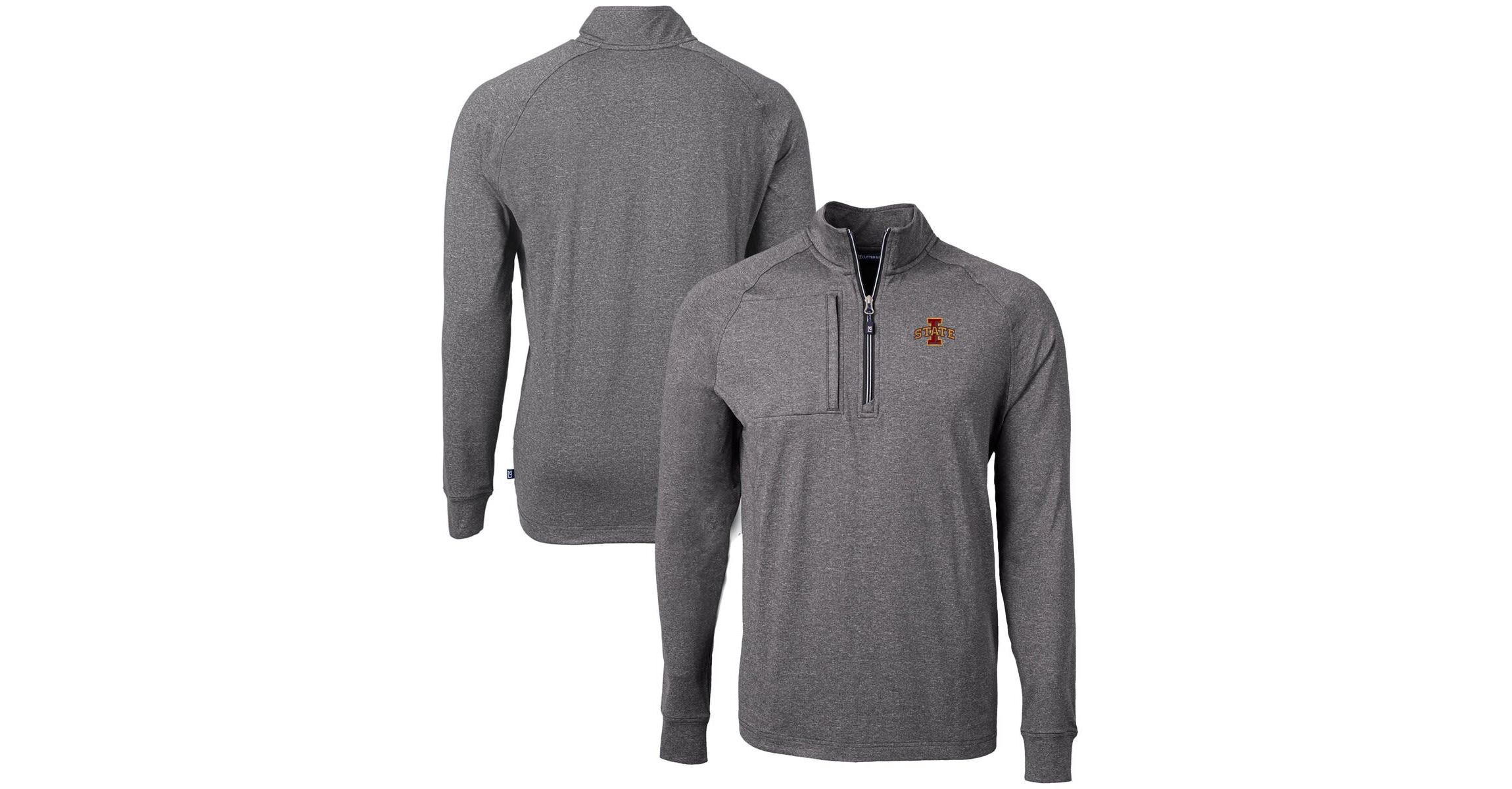NCAA Iowa State Cyclones Big & Tall Adapt Eco Knit Quarter-Zip Pullover Top